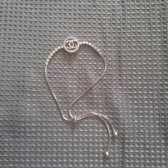 pretty silver colour cc bracelet