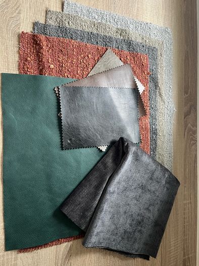 fabric pieces/ leather /pvc