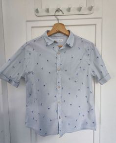 Zara short sleeve flamingo print shirt 11-12 years old/152cm