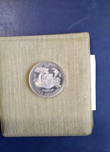 Anguilla  Proof Silver Coin  2 Dollar