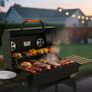GRILL 23 Inch Charcoal BBQ 469 Sq In, Pentagonal Barbecue Grill with Viewing Window Furnace Coverand Thickened Chrome-plated Grill, Suit for Garden, Shed, Patio Image 2