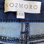 No2moro Premium Dark Blue Wash Stretch Denim Jeans UK 16 Image 5
