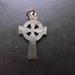 Vintage Gold Celtic Cross Pendant