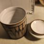 Shanagarry Stephen Pearce sugar Bowl with a lid  but no cracks have  tiny chip in the second picture. Image 4