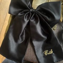 Womens  fashion hair accessory embroidered with CS