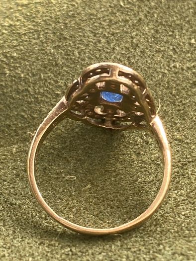 Ring Gold Sapphire Diamond Ring