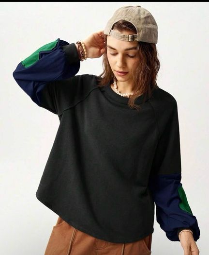 Fab Bohemela Black Sweatshirt Size XL