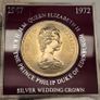 Great Britain 1947-197 Silver Wedding Crown Beautiful Uncirculated Image 3