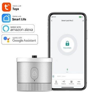 MOES Tuya Bluetooth Smart Lock Silver