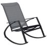 Garden Rocking Chairs 2 pcs Textilene Dark Grey Image 3