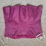 Vintage karen millen burgundy embellishment diamond corset top size small 14 Image 6