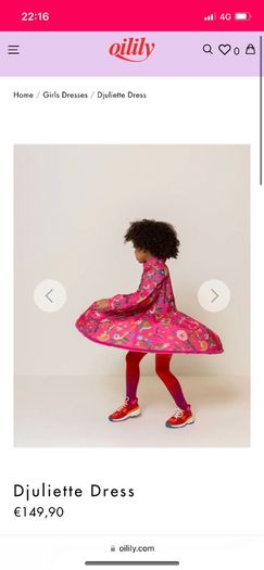 Oilily Djuliette dress age 8 like new!