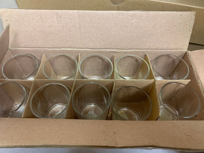 10 Votive Glass Holders