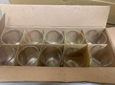 10 Votive Glass Holders