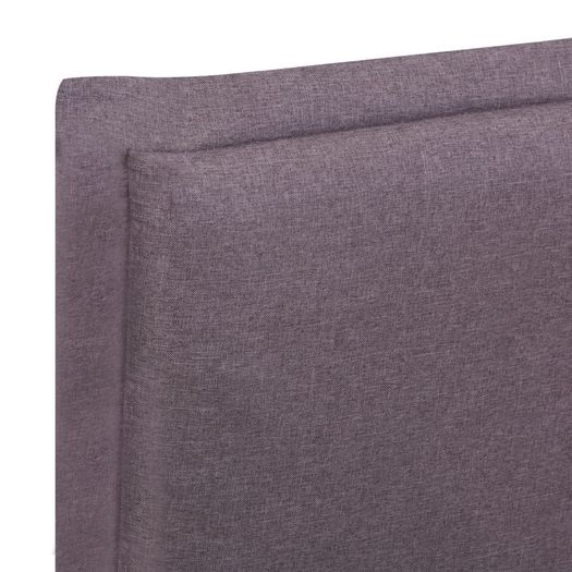 Bed Frame Taupe Fabric 150x200 cm