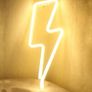 Bolt Neon Signs Bolt Night Lights For Wall Decor USB or Battery Powered For Bedroom Kids Room Living Room Bar Christmas(Warm White) Image 2
