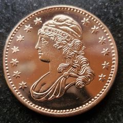 Copper 1 avdp oz Liberty Capped Bust