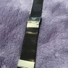 Emporio Armani Black Stainless steel watch strap