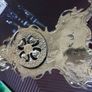 Antique Brass Mantel Clock Image 5