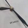 Da Vinci wall clock quartz black plastic frame in working order none ticking.. Image 4