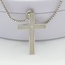 925 vintage sterling silver necklace and cross pendant Image 5