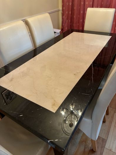 Marble table and chairs