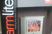 2KW Cream Freestanding Stove Heater