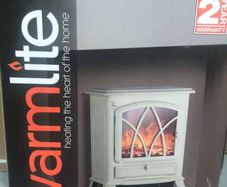 2KW Cream Freestanding Stove Heater