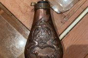 Vintage  black powder flask