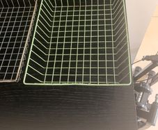 Vintage metal filing trays