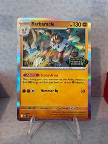 pokemon card  barbaracle staff promo