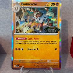 pokemon card  barbaracle staff promo