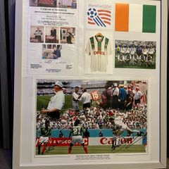 1994 USA fifa world cup John Aldridge & Jack Charlton autograph