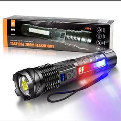 Super bright LED Flashlight, USB handheld torch