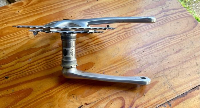 Shimano 105 crankset.   No bottom bracket