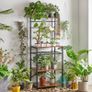NEW SALE | Kitchen Baker's Rack, Microwave Oven Stand with Storage Shelves, Industrial Coffee Bar Station, with Adjustable Wine Holders and S-Hooks Image 5
