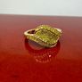 Diamond Yellow Diamond Ring in 18K Vermeil Yellow Gold Plated Sterling Silver. Image 5