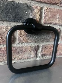 Black Towel Rail Ring - As New