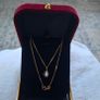 9ct gold  Necklace and 9 ct gold with Natural Sapphire and Natural Opal Image 5