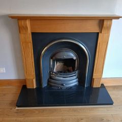 Fireplace - Oak/cast iron