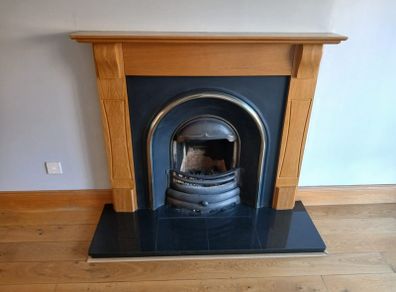 Fireplace - Oak/cast iron