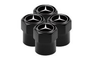 Black Mercedes-Benz Valve stem Cover Suitable for Mercedes-Benz CESM CLK GLK GL AB AMG GLS GLE AMG Series tire Valve stem Caps Accessory