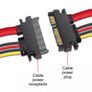 sata power cable  6 euro each 4 pin molex to sata power. Cable de extension SATA  PC HDD DVD SSD Image 9
