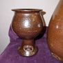 Vintage Australian Bendigo Pottery wine goblets and carafe Image 2