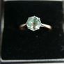 Vintage 9Ct Yellow Gold 375 Emerald  Ring size:P 2,18g Image 3