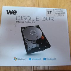 Brand new Hard Drive Sata 3.5 / 2 TO 64 MB