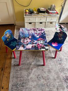 kids paw patrol table and chairs
