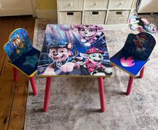 kids paw patrol table and chairs