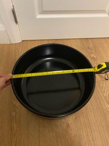 Very large indoor and outdoor ceramic black pot