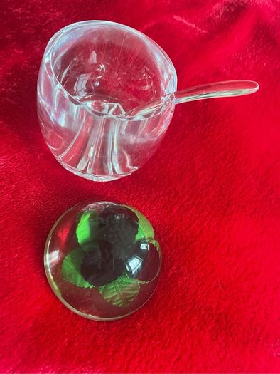 Crystal sugar bowl